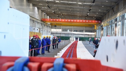 世界首套7.2米超大采高综放工作面刮板输送设备在张煤机公司联合试运转成功