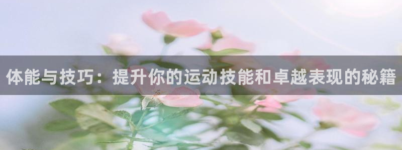 必发官网下载招商电话地址查询：体能与技巧：提升你的运动技能和